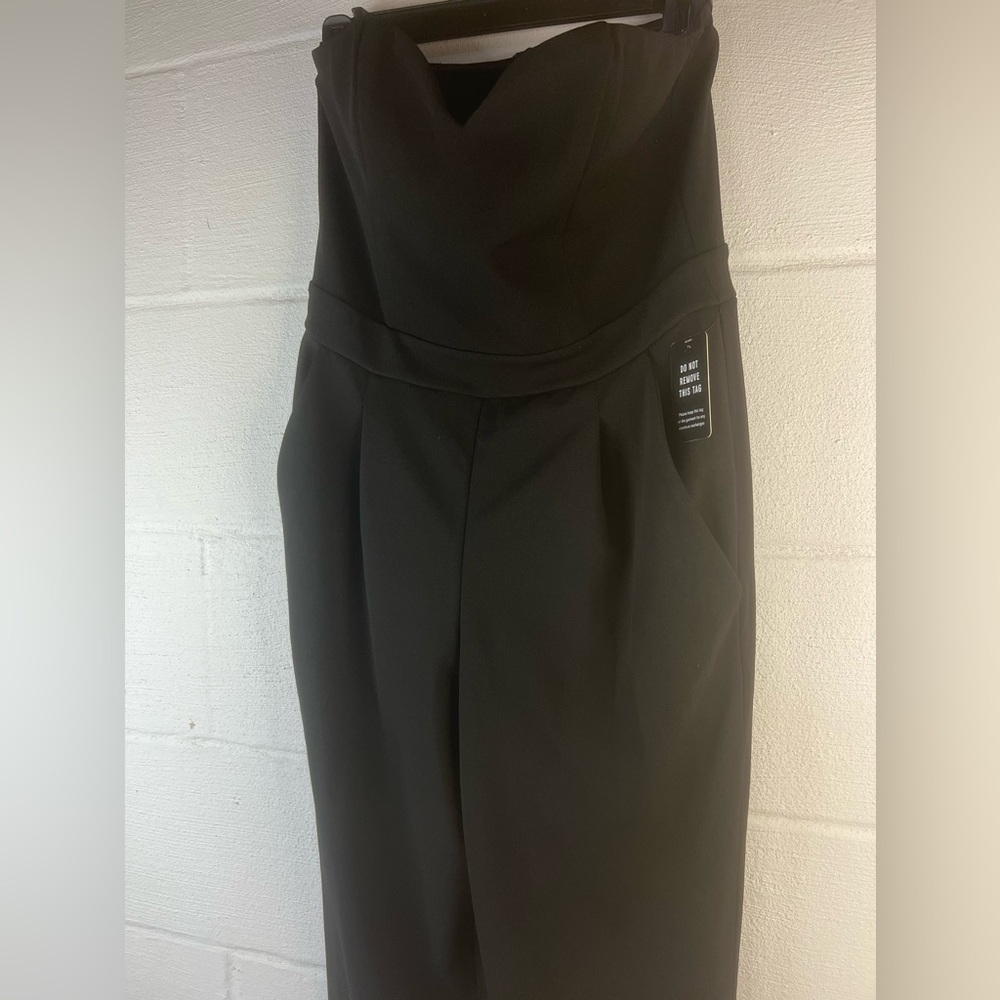 Express Black Strapless Jumpsuit, 6 - Picture 5 of 7